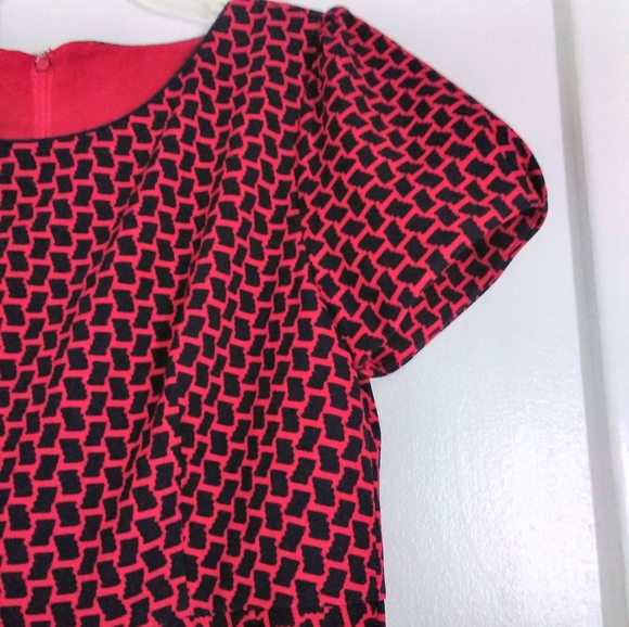 The Station Red & Navy Fit and Flare Dress size 18 - Picture 5 of 7